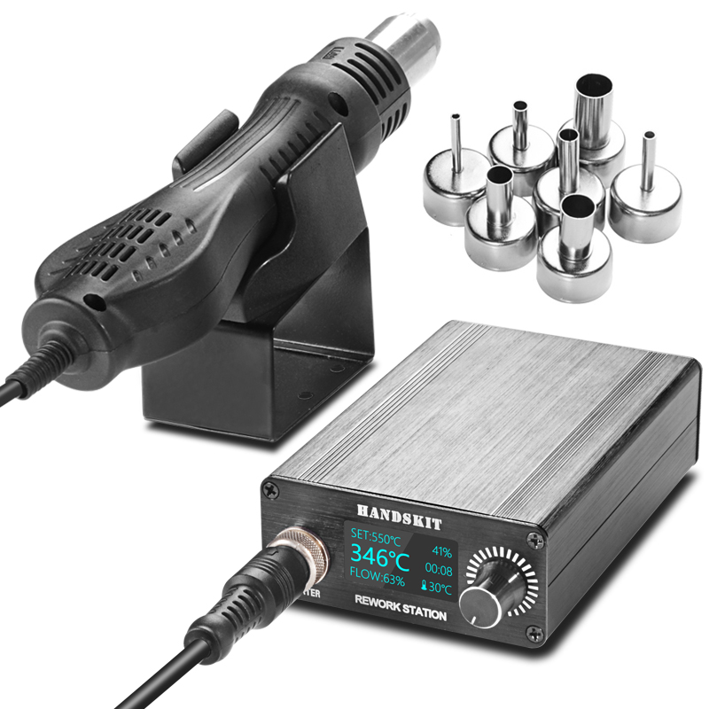 Hot Air Rework Station T12 - Pistol Panas T12 dengan Layar Digital
