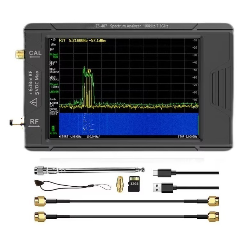 Signal Generator Spectrum Analyzer - ZS-406/ZS-407 Layar 4-inci Alat Analisis Spektrum