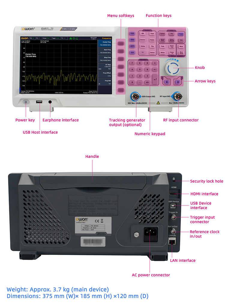 Signal Generator Spectrum Analyzer - Analisa Spektrum Portabel 9kHz hingga 1.5GHz