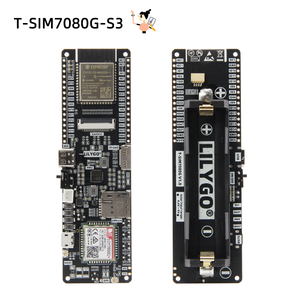 Esp32 S3 Development Board Lot - LILYGO® T-SIM7080-S3 ESP32-S3 papan pengembangan kucing-M
