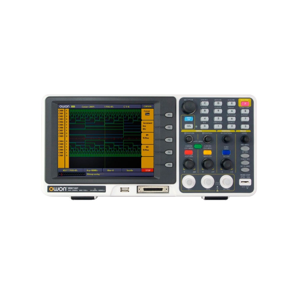 Digital Storage Oscilloscope 100Mhz - OWON MSO7102T Osiloskop Penyimpanan Digital Logic-Analyser