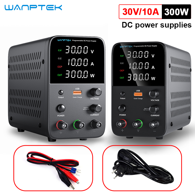 Programmable Dc Power Supply 30V 10A - Wanptek Catu Daya DC Yang Dapat