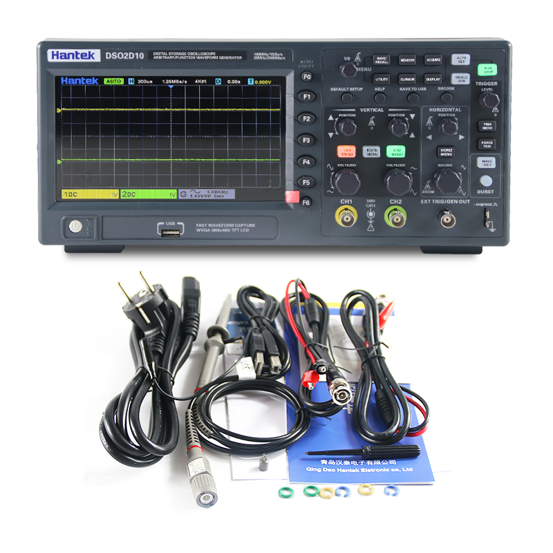 Digital Storage Oscilloscope 100Mhz - Osiloskop Penyimpanan Digital Hantek DSO2D10 100MHz