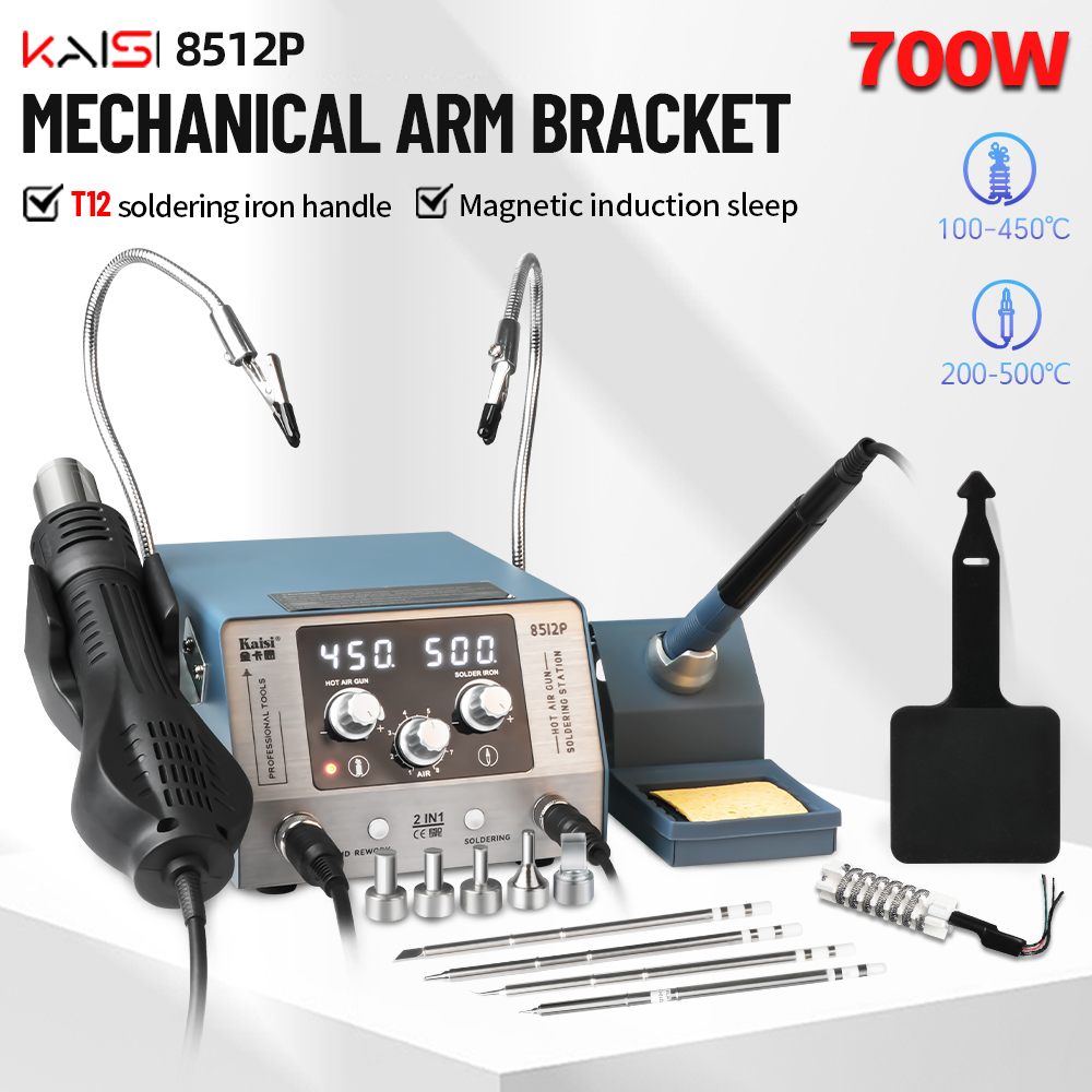 Hot Air Rework Station T12 - Kaisi stasiun solder, alat las perbaikan