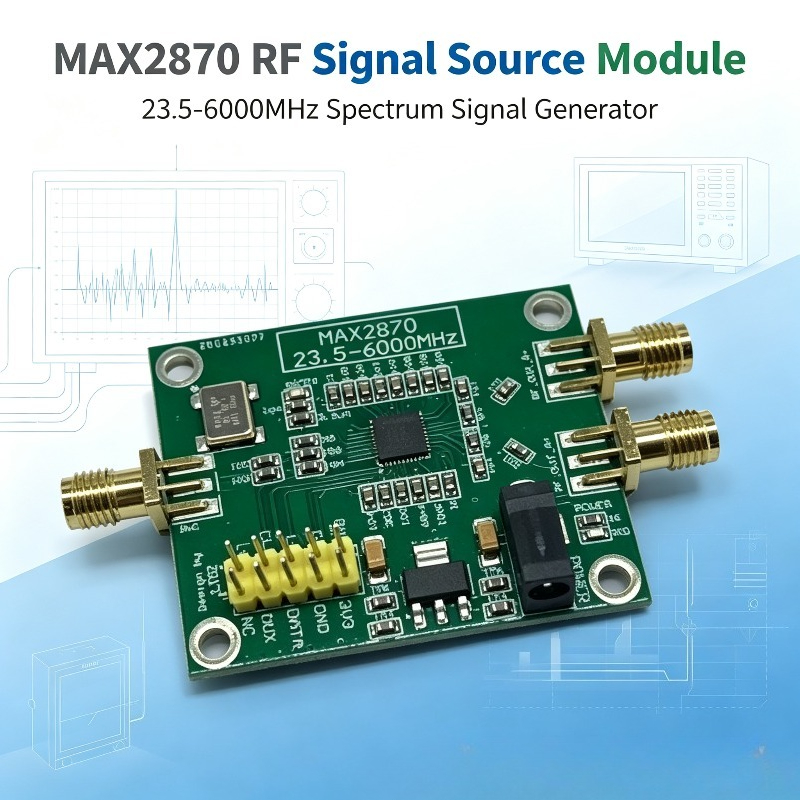 Signal Generator Spectrum Analyzer - Modul Sumber Sinyal RF MAX2870 23.5–6000MHz,