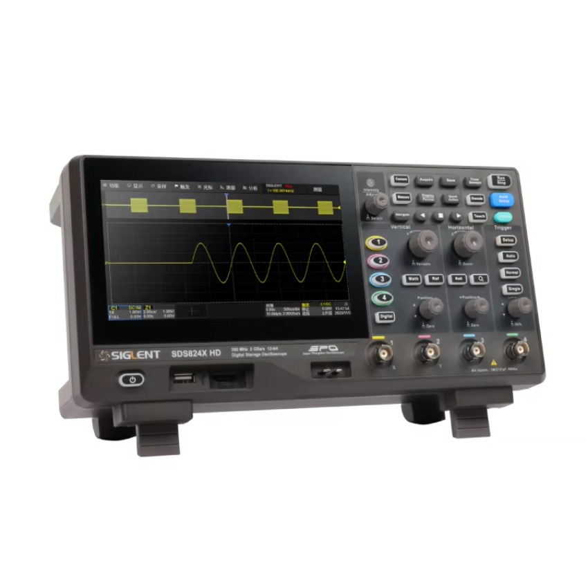 Digital Storage Oscilloscope 100Mhz - SIGLENT SDS802XHD/SDS812XHD O Scope Osiloskop Penyimpanan