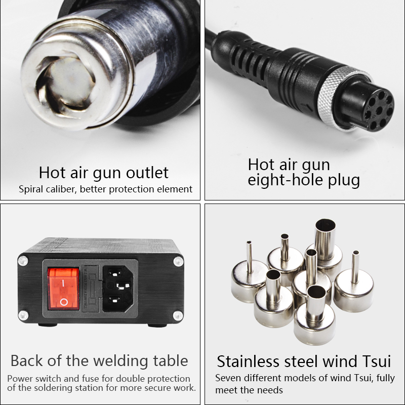 Pistol Panas T12 dengan Layar  - Hot Air Rework Station T12 ulasan dan harga