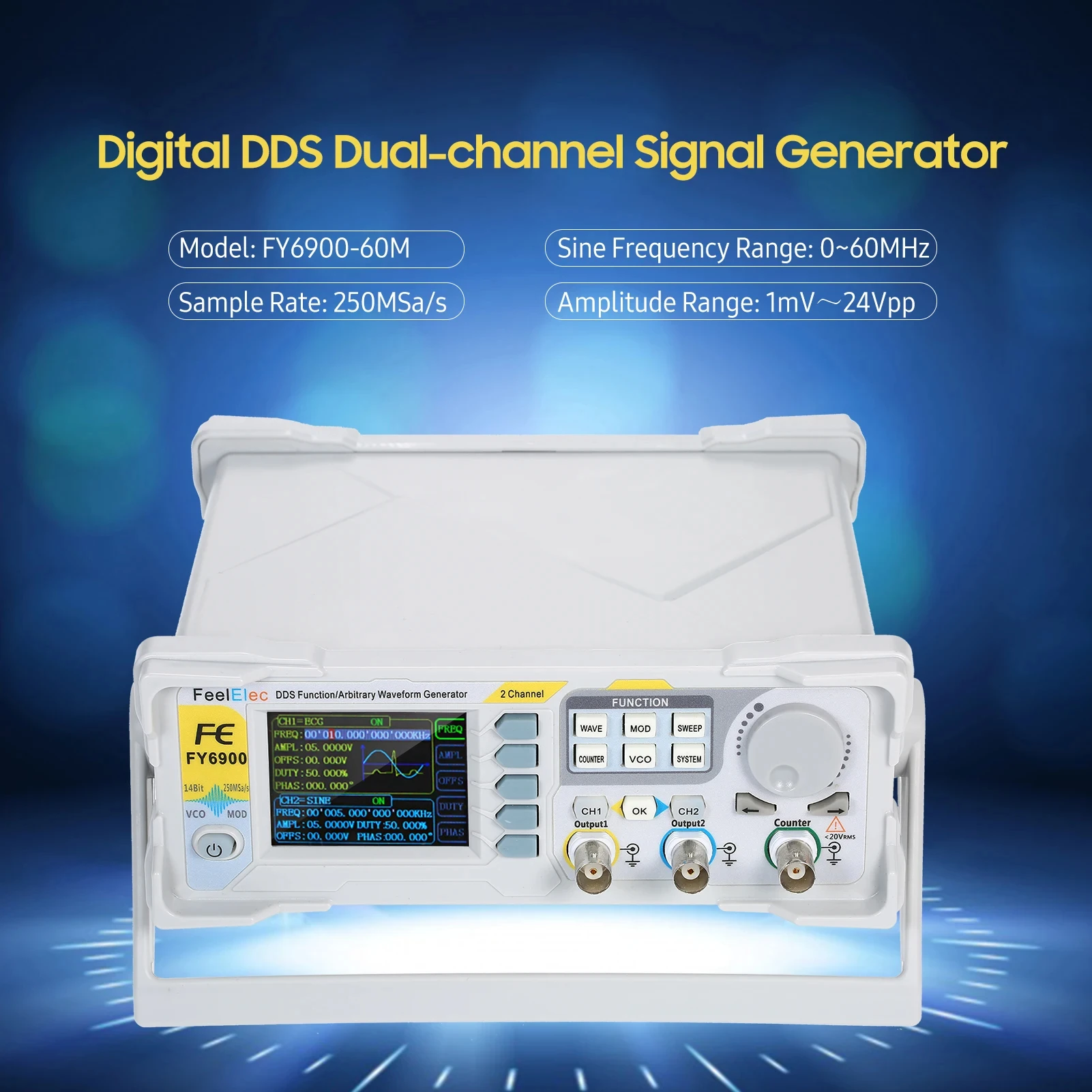 Generator Gelombang Sumber Sin - Function Arbitrary Waveform Generator ulasan dan harga