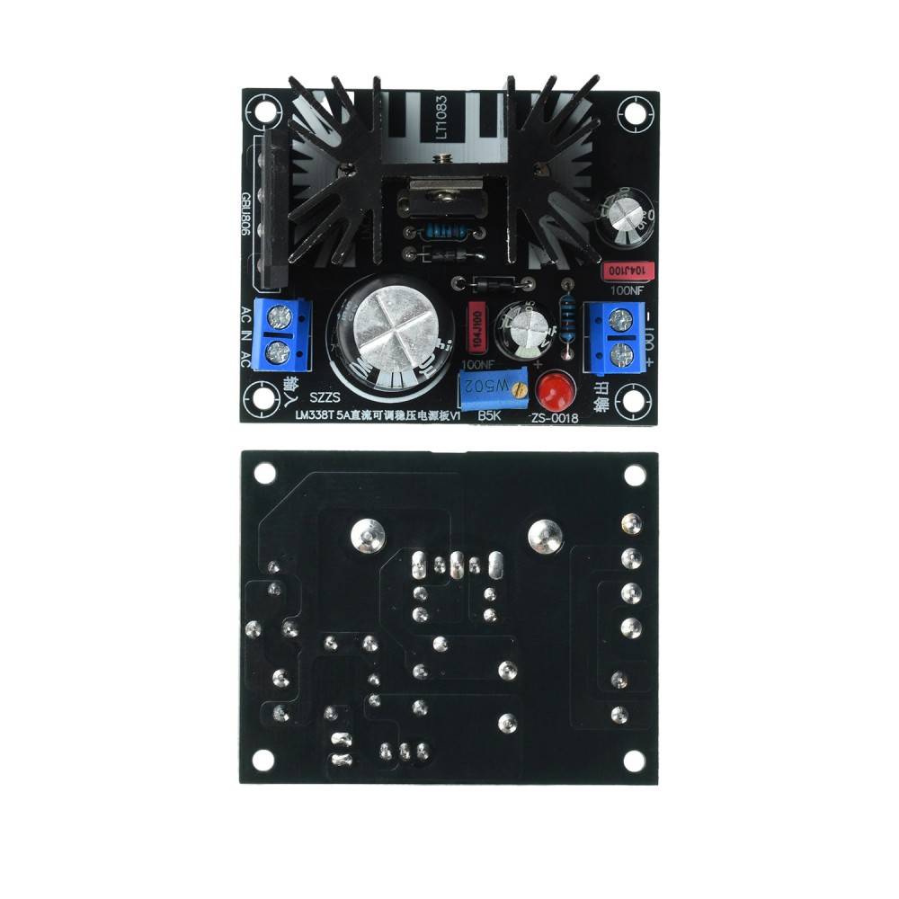 LM338T Modul Regulator Teganga - Linear Lab Power Supply Adjustable ulasan dan harga
