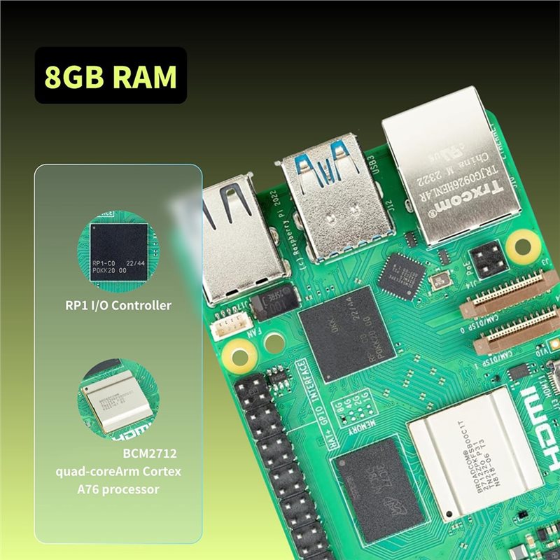 AS95-Untuk Irasptek Starter Ki - Raspberry Pi 5 8Gb Kit ulasan dan harga