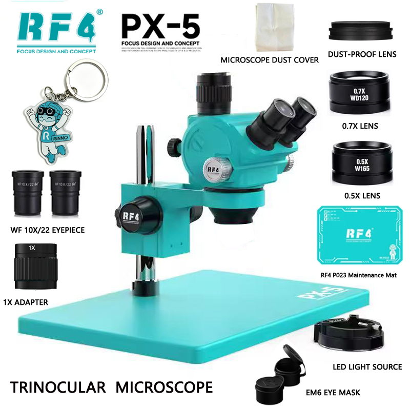 Mikroskop Trinokular Stereo RF - Stereo Trinocular Microscope Pcb ulasan dan harga