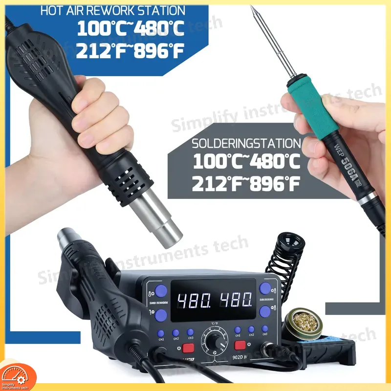 Stasiun Solder 775W 2 in 1 den - Hot Air Rework Station T12 ulasan dan harga