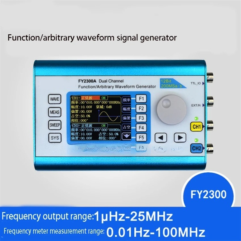 FY2300 Fungsi DDS Saluran Gand - Function Arbitrary Waveform Generator ulasan dan harga