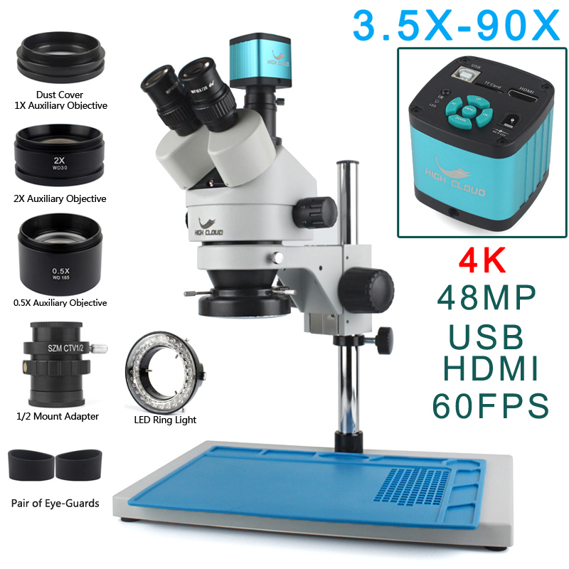 Mikroskop trinokular simul-foc - Stereo Trinocular Microscope Pcb ulasan dan harga