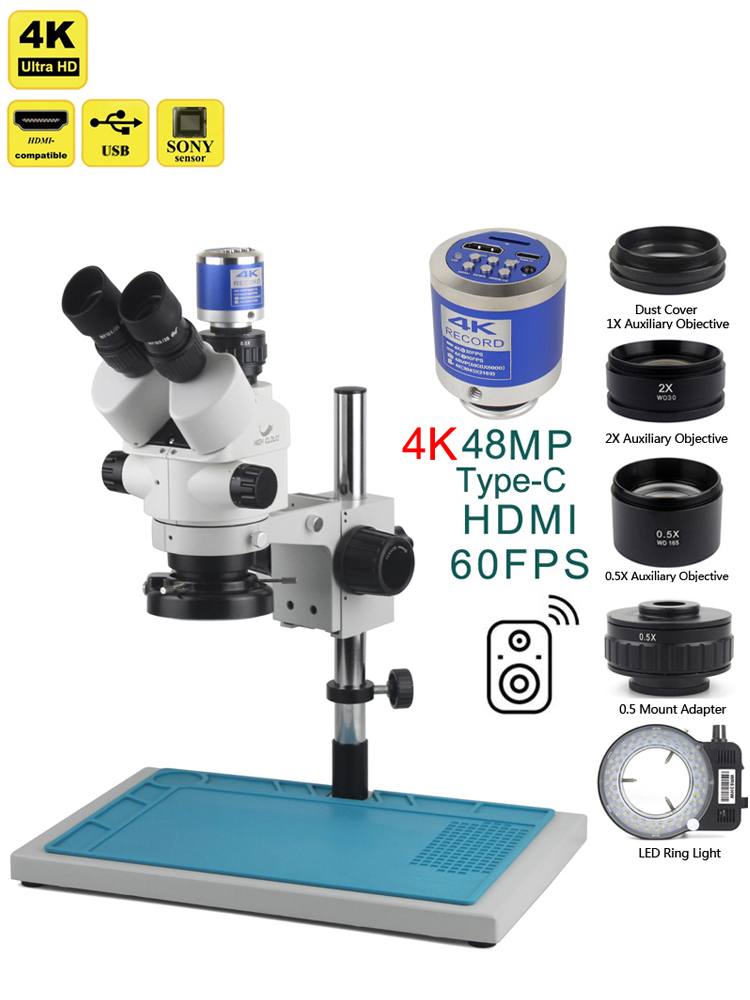 Mikroskop trinokular simul-foc - Stereo Trinocular Microscope Pcb ulasan dan harga