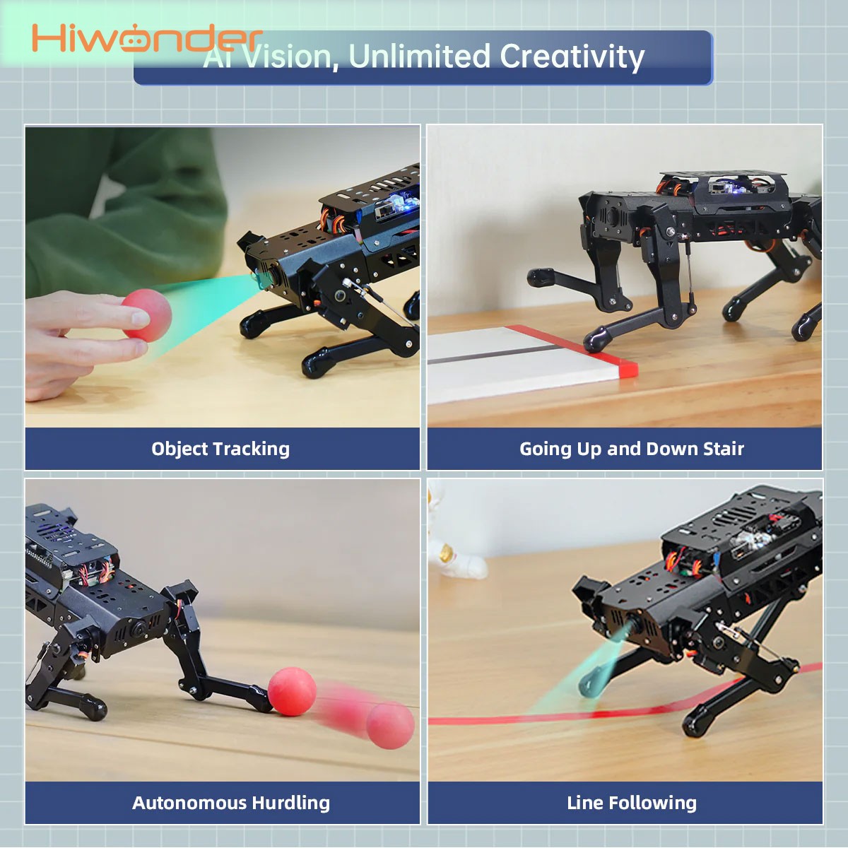 Robot Anjing Quadruped Hiwonde - Raspberry Pi 5 8Gb Kit ulasan dan harga