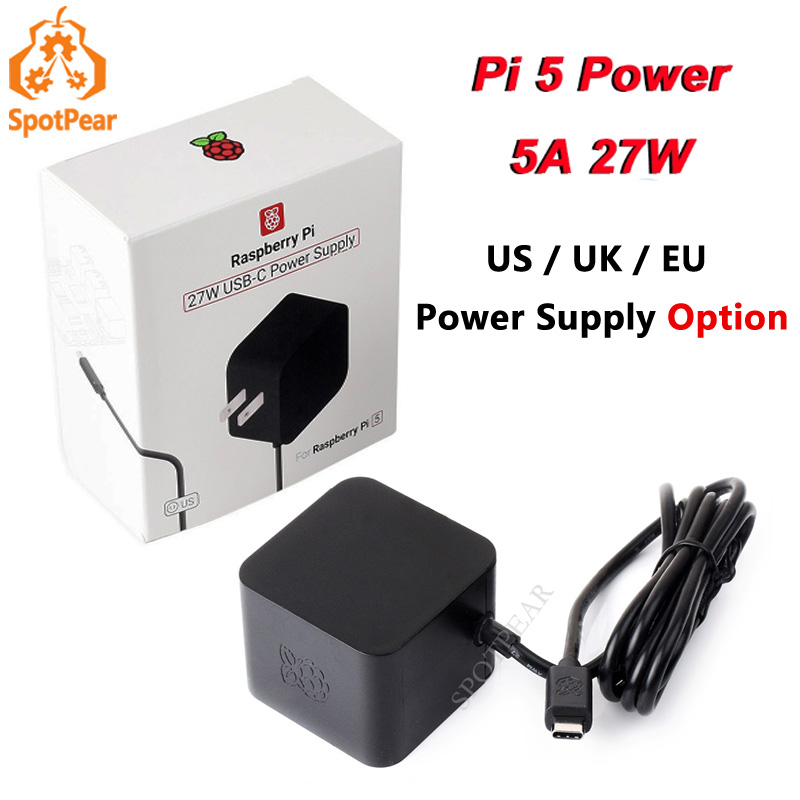 Asli resmi 5V5A PD Power 27W t - Raspberry Pi 5 8Gb Kit ulasan dan harga