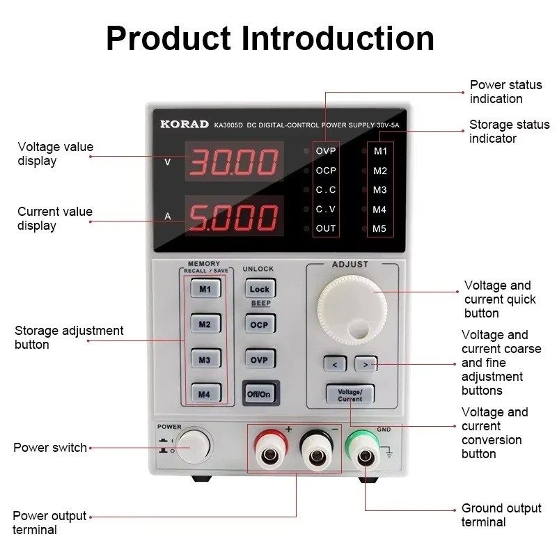 KA3010P 30V 10A KA3010D 30V 10 - Programmable Dc Power Supply 30V 10A ulasan dan harga