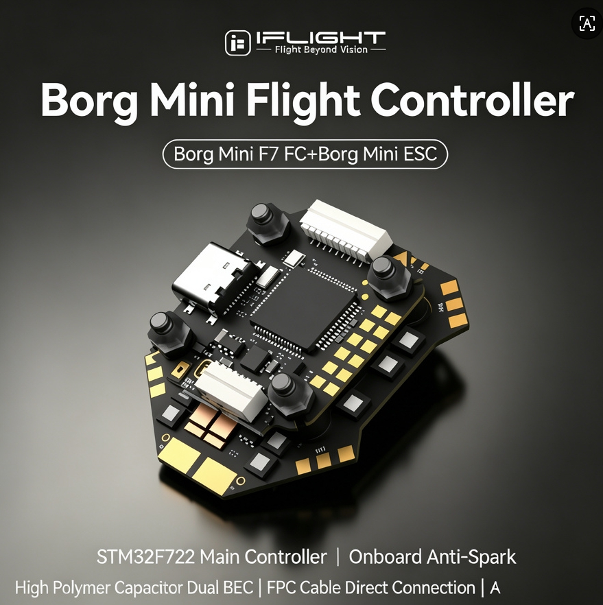 IFlight Borg F7 Mini Stack ICM - Fpv Flight Controller F7 Stack 60A ulasan dan harga