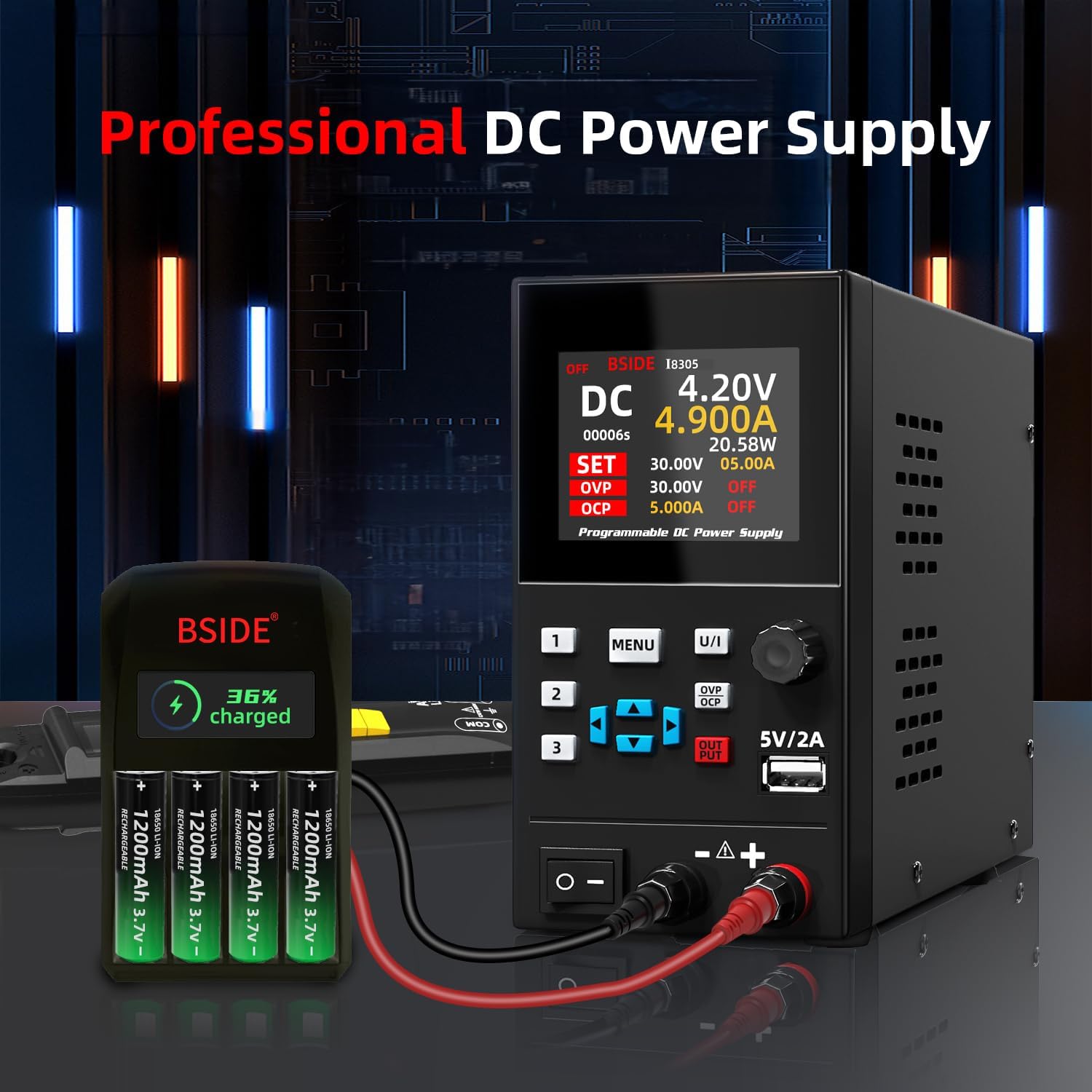 BSIDE catu daya yang diatur la - Programmable Dc Power Supply 30V 10A ulasan dan harga