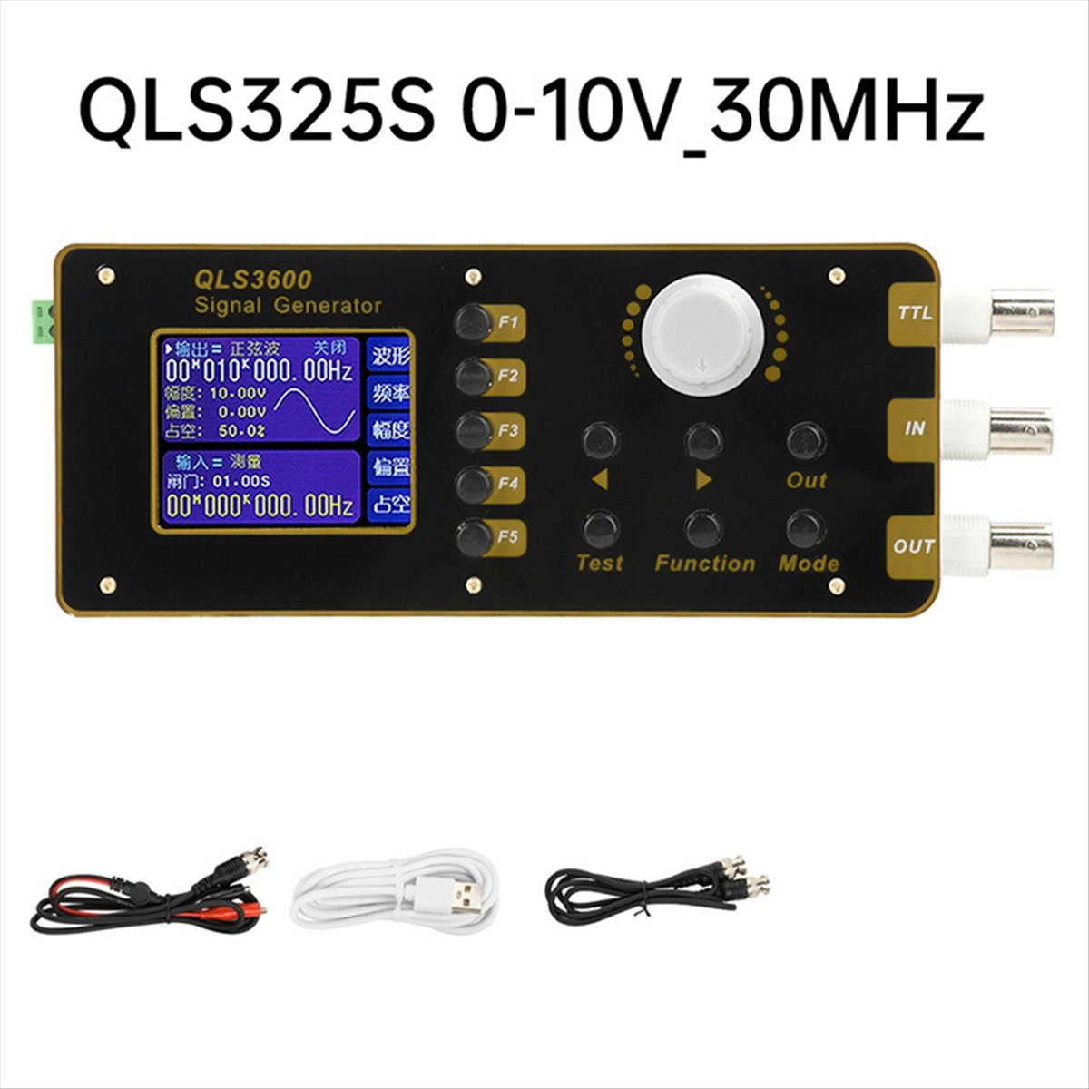 M85K QLS325S 2.4 Inci DDS Fung - Function Arbitrary Waveform Generator ulasan dan harga
