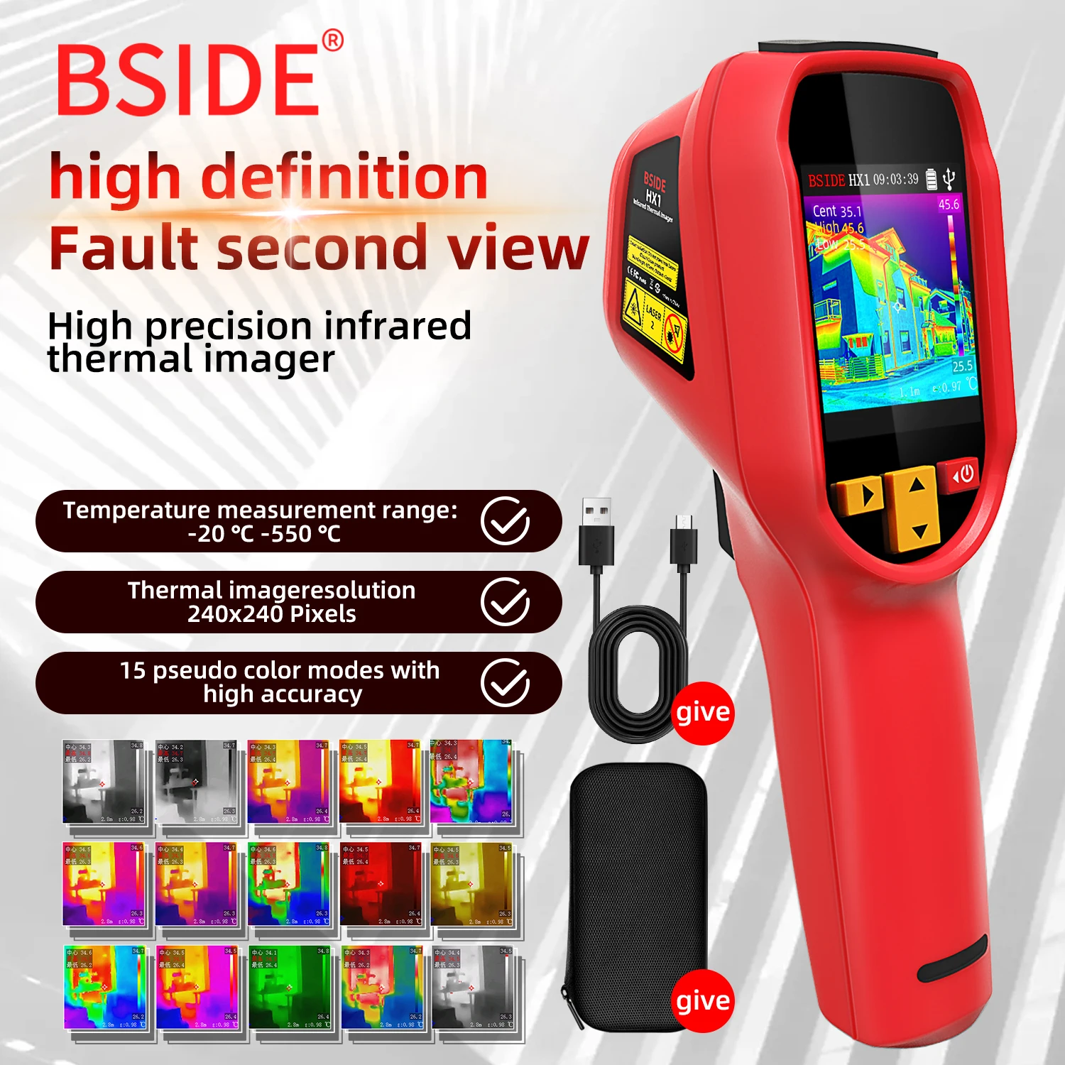 BSIDE HX1 240X240 Pencitraan T - Thermal Imaging Camera Pcb Repair ulasan dan harga