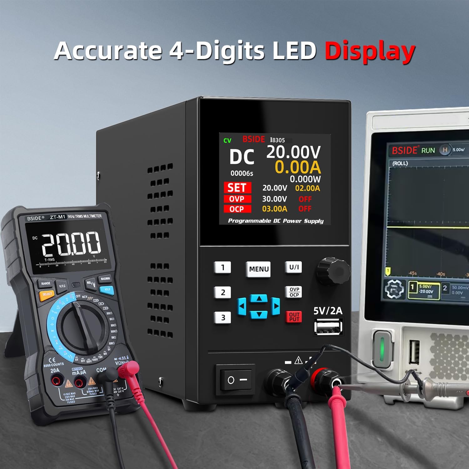 Catu Daya Teratur Laboratorium - Programmable Dc Power Supply 30V 10A ulasan dan harga