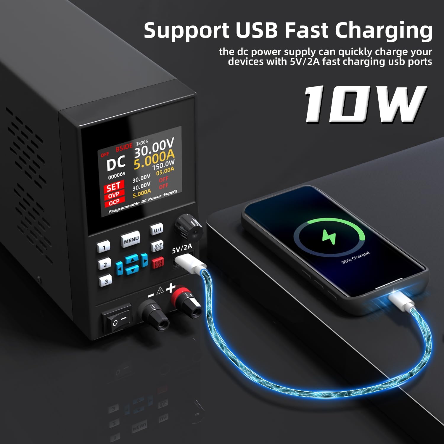 Catu Daya Teratur Laboratorium - Programmable Dc Power Supply 30V 10A ulasan dan harga