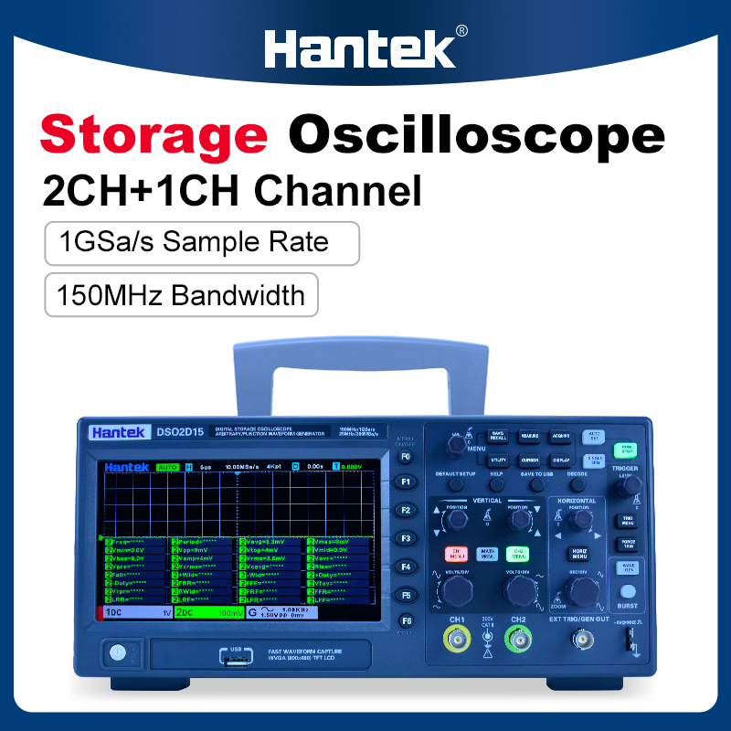 Hantek DSO2C10 2C15 2D10 2D15  - Digital Storage Oscilloscope 100Mhz ulasan dan harga