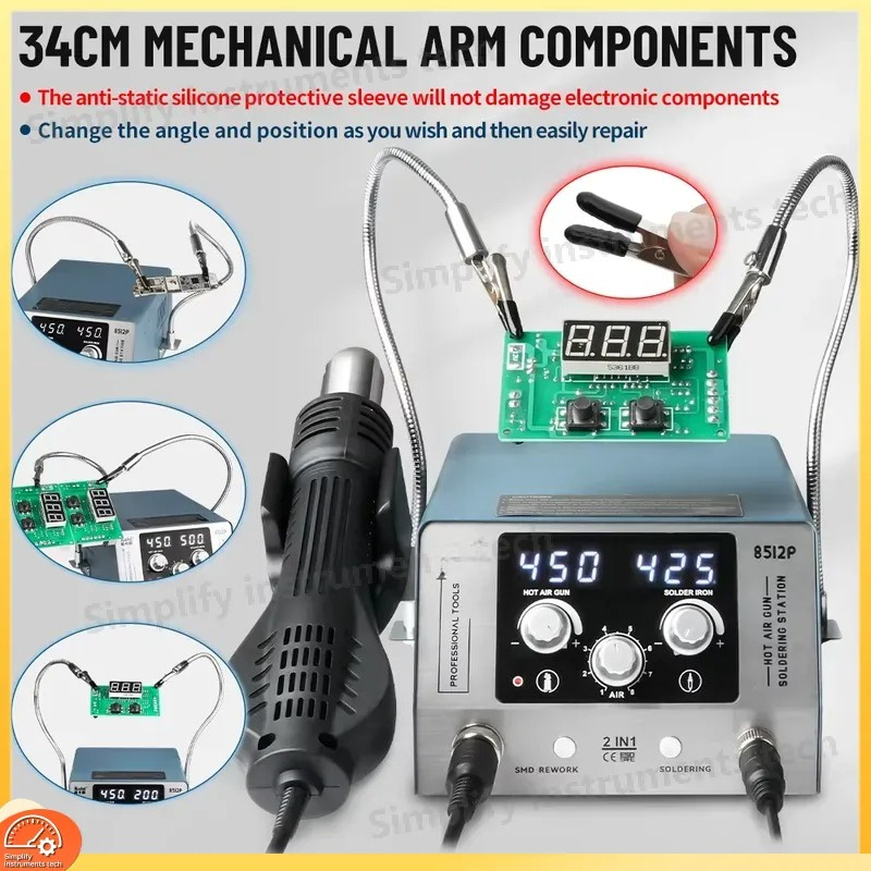 Stasiun Solder 8512P 700W 2 in - Hot Air Rework Station T12 ulasan dan harga
