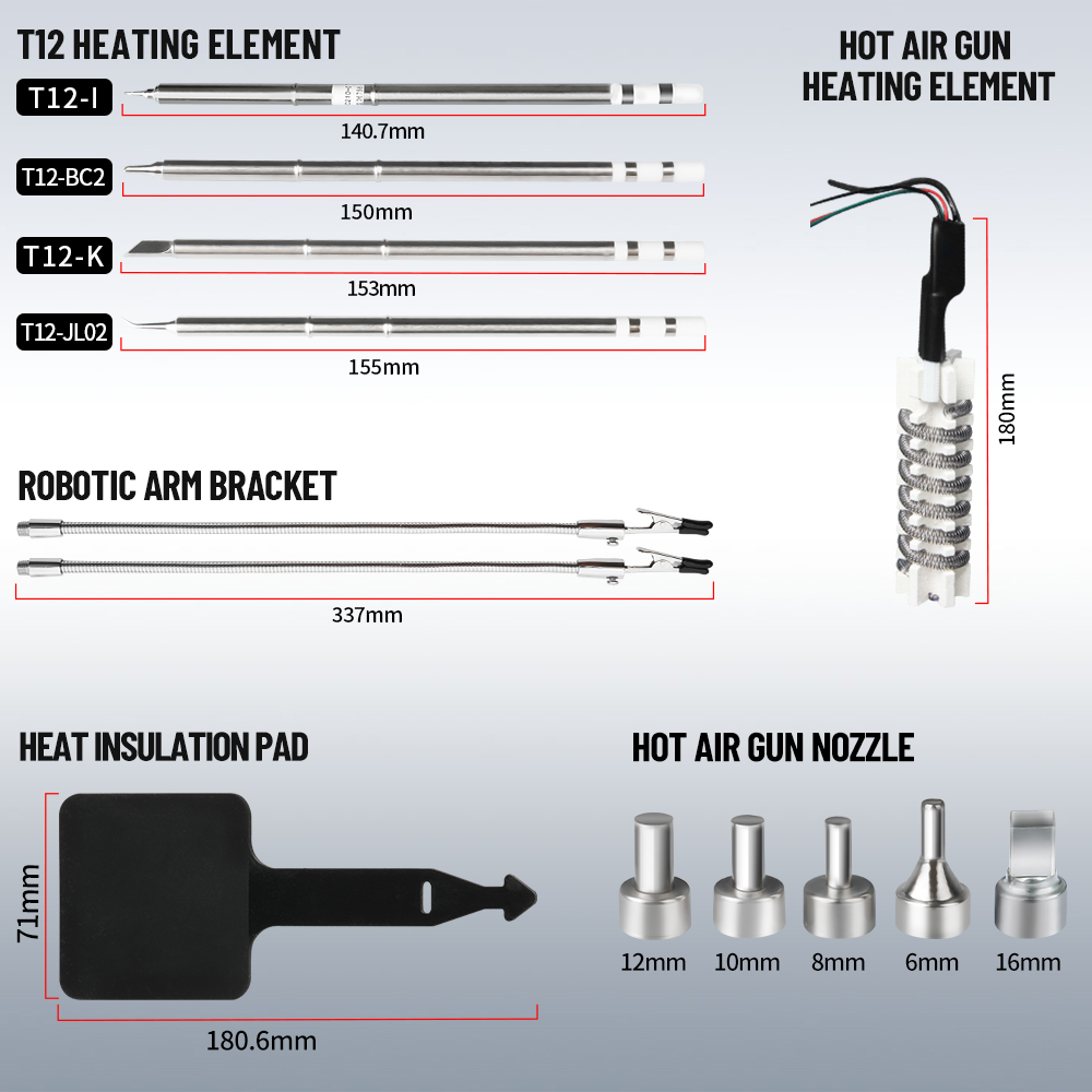 Kaisi stasiun solder, alat per - Hot Air Rework Station T12 ulasan dan harga