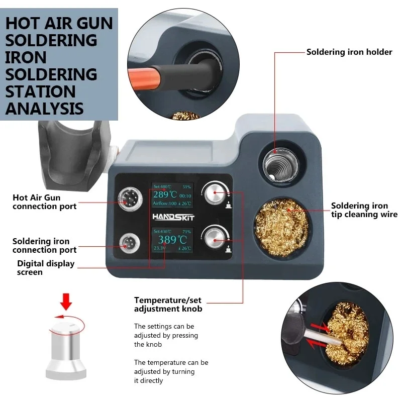 T12 8210 8115 8245 Alat Solder - Hot Air Rework Station T12 ulasan dan harga