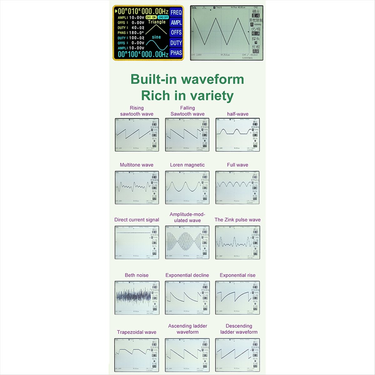 OKgood 2.4 Inci TFT DDS Fungsi - Function Arbitrary Waveform Generator ulasan dan harga