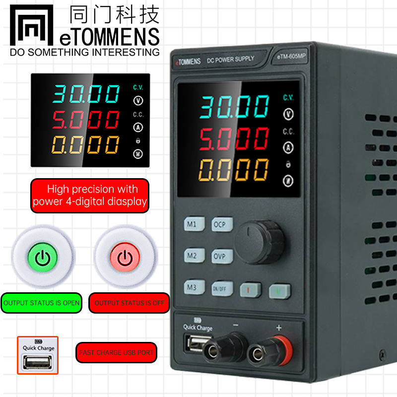ETOMMENS 30V 10A 300W ETM-3010 - Programmable Dc Power Supply 30V 10A ulasan dan harga