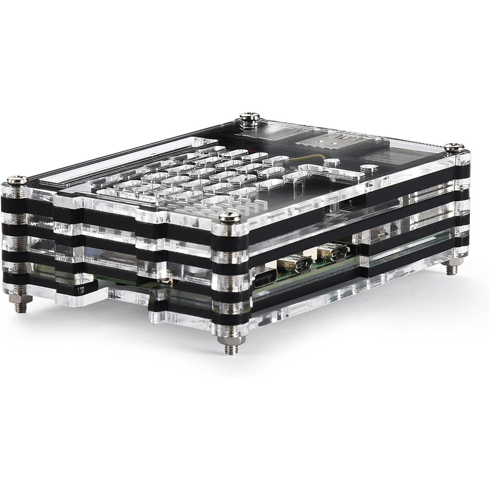 Casing akrilik dengan kipas pe - Raspberry Pi 5 8Gb Kit ulasan dan harga